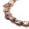 Electroplated Natural Lava Rock Beads Strands G-G984-13R-3