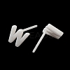Hypoallergenic Bioceramics Zirconia Ceramic Stud Earrings EJEW-F340-04W-2