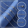 4Pcs 304 Stainless Steel Cable Chain Necklace Making STAS-FS0001-81P-2