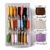 24 Cards 24 Colors 6-Ply Polyester Embroidery Floss OCOR-K006-C04-1