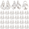 300Pcs 304 Stainless Steel Bead Tips STAS-BBC0006-62C-1