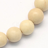 Natural Fossil Round Beads Strands LS-G-S171-8mm-1