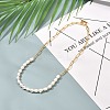 Vintage Natural Pearl Beaded Necklace for Birthday Mother's Day Gift NJEW-JN03677-2