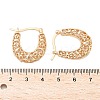 Brass Hoop Earrings for Women EJEW-G436-01G-5