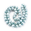 Electroplate Glass Beads Strands EGLA-T008-025F-2