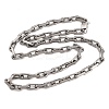 7.5MM 304 Stainless Steel Paperclip Chain Necklaces NJEW-Z105-01P-4