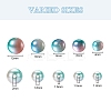497Pcs 5 Style Rainbow ABS Plastic Imitation Pearl Beads OACR-YW0001-09B-3