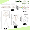 10pcs Iron Alloy Snap Hair Clips PHAR-CP0001-25-2