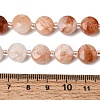 Natural Red Hematoid Quartz/Ferruginous Quartz Beads Strands G-D105-A04-5