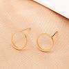 316 Stainless Steel Stud Earrings EJEW-D339-05G-3