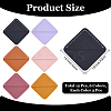 12Pcs 6 Colors Imitation Leather Book Bookmarks AJEW-CL0002-10-2