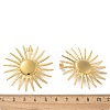 Ion Plating(IP) 304 Stainless Steel Flower Stud Earrings for Women EJEW-M089-09G-5