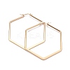201 Stainless Steel Angular Hoop Earrings LS-EJEW-F205-13G-B-1