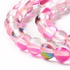 Synthetic Moonstone Beads Strands G-E573-02A-17-4
