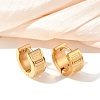 304 Stainless Steel Polishing Effect Hoop Earrings EJEW-M001-39G-1