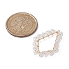 5Pcs 5 Style Brass with Glass Beads Pendants PALLOY-JF02262-3
