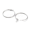 Non-Tarnish Ring 304 Stainless Steel Hoop Earrings for Women Men EJEW-B049-02E-P-2