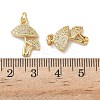 Brass Micro Pave Cubic Zirconia Pendants KK-H522-01D-G-3