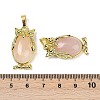 Natural Rose Quartz Pendant KK-F887-02G-15-3