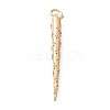 Brass Micro Pave Cubic Zirconia Pendants KK-B127-11G-1