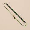 Bohemian Glass Seed Beads Braided Bead Bracelets TT0966-4