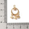 Brass Micro Pave Clear Cubic Zirconia Pendants X-KK-C062-079G-3