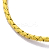 Polyester Cord Braided Bracelet Makings MAK-Z003-01G-08-2