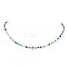 Glass Beaded Necklaces NJEW-JN04896-3
