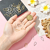 40Pcs 4 Colors Long-Lasting Plated Brass Ear Wire KK-SC0006-51-4