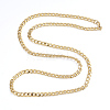 Men's 304 Stainless Steel Cuban Link Chain Necklaces LS-NJEW-L173-009-G-2