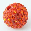Grade A Round Pave Disco Ball Beads X-RB-H258-10MM-236-1