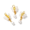Resin & Imitation ABS Pearl Pendants KK-F873-13MG-1