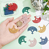 30Pcs 5 Colors 201 Stainless Steel Filigree Joiners Links STAS-DC0008-48-2