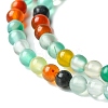 Natural Agate Round Bead Strands G-A130-3mm-K03-3