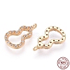 925 Sterling Silver Micro Pave Cubic Zirconia Charms STER-T004-15G-3