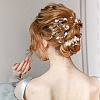 1Pc Wedding Bridal Flower Pearl Headband Hair Vine OHAR-GO0001-07-4