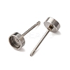 201 Stainless Steel Stud Earring Findings STAS-D379-10A-P-2