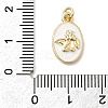 Brass Enamel Pendants KK-P338-10G-03-3