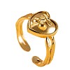 304 Stainless Steel Cuff Open Rings WG5D67B-01-4