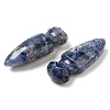 Natural Sodalite Craved Sword Model Ornament DJEW-C019-02H-2