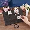 7-Slot Wooden Place Card Display Stands ODIS-WH0029-52B-4