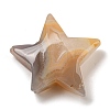 Natural Cherry Blossom Agate Carved Healing Star Figurines PW-WG47898-01-1