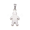 Tarnish Resistant 304 Stainless Steel Pendants STAS-I135-39P-1