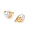 Brass Micro Pave Clear Cubic Zirconia Charms KK-B160-05G-2