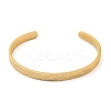 Stainless Steel Open Cuff Bangles for Women BJEW-G708-01A-G-2