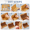 10-Slot Wood CD Storage Rack ODIS-WH0043-94-3
