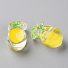 Transparent Enamel Acrylic Beads TACR-S155-002H-2
