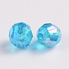 Eco-Friendly Transparent Acrylic Beads PL642-26-1