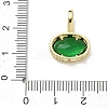 Brass Pave Cubic Zirconia Pendants CU-CBA6980-07G-G-3