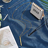 3Pcs 3 Colors 304 Stainless Steel Cable Chain Necklaces NJEW-CA0001-24-5